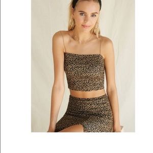 Leopard print 2 piece set